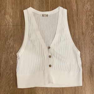 Free People Ribbed Boho Tank